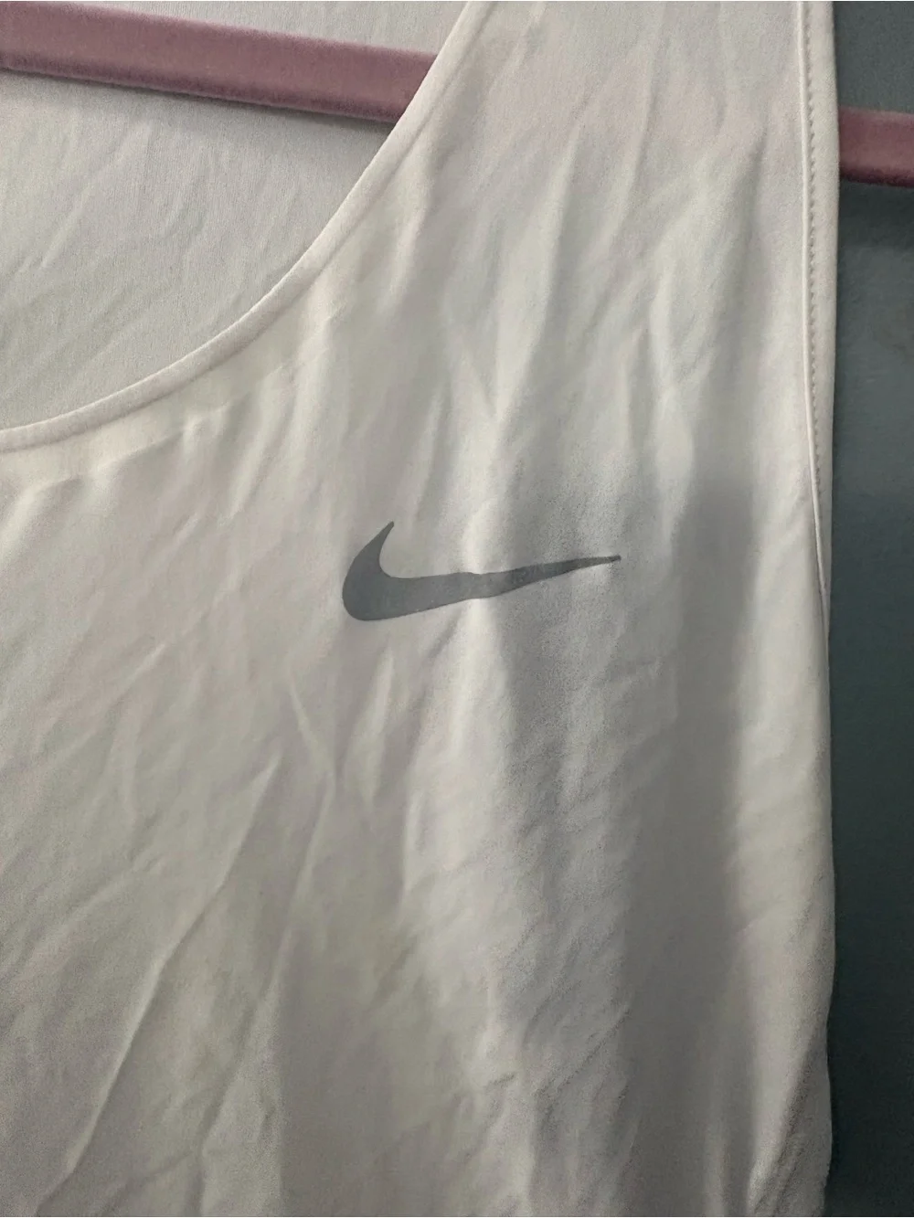 Nike White Women's Dri-FIT Athletic Tank